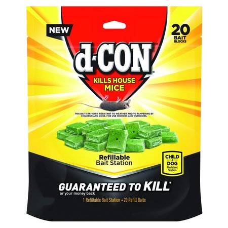 D-CON Mice Bait Station Refill 20Ct 98345